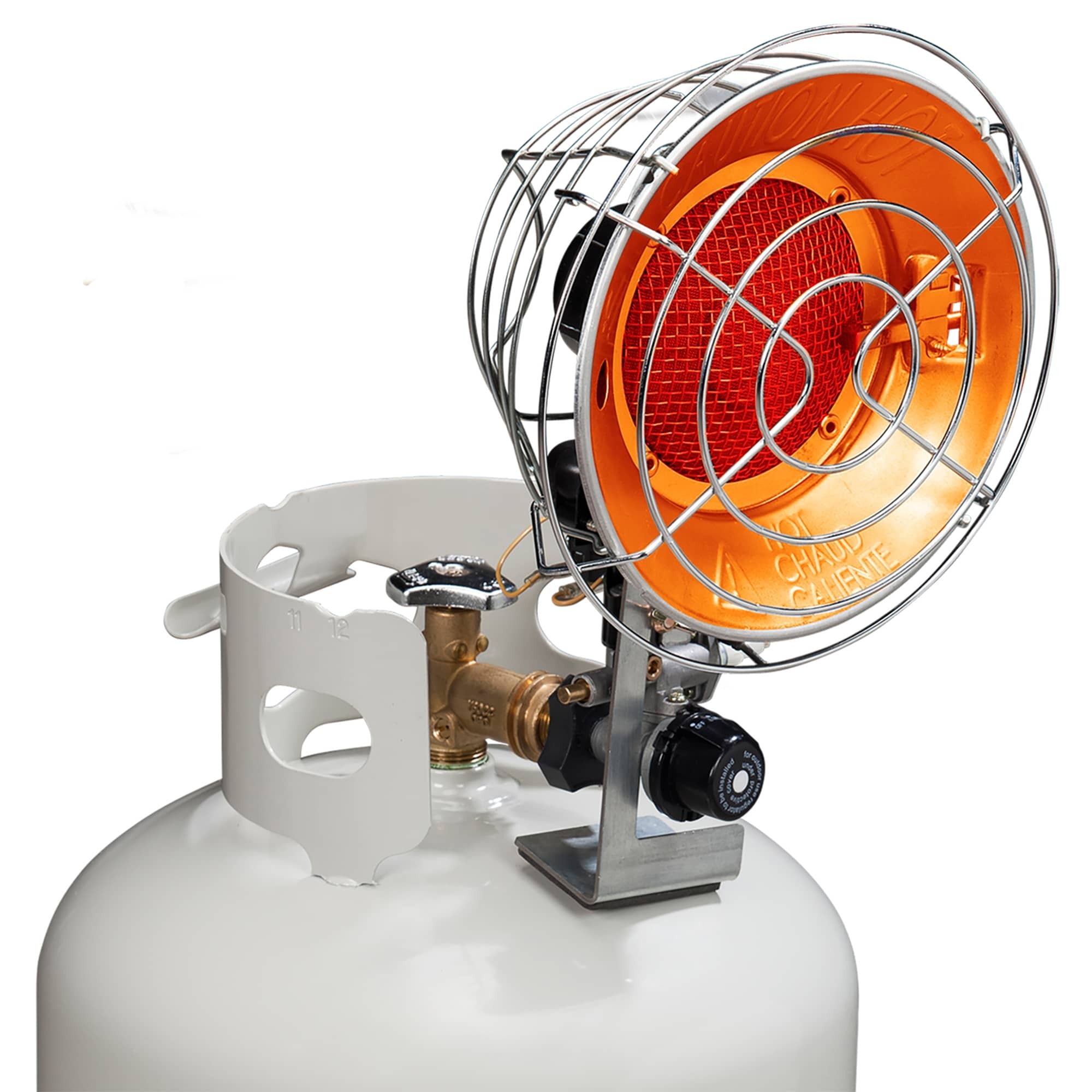 Avenger Infra-Red Tank Top Propane Heater - Single Burner, 15,000 BTU - Model# AVTTP15